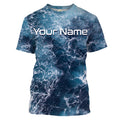 Sea camo Fishing Custom UV Long Sleeve Fishing, Saltwater Fishing - IPHW877