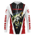 Custom Bass Fishing for Fishing team, Largemouth Bass Long sleeve Fishing | red