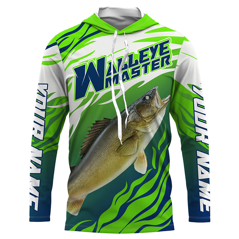 Walleye Fishing Custom Uv Protection Long Sleeve Fishing, Walleye Master Tournament