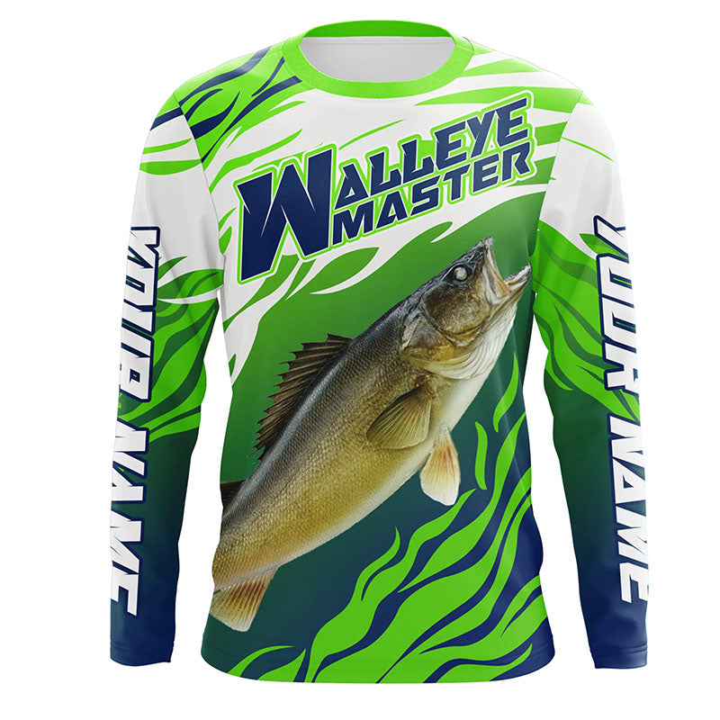 Walleye Fishing Custom Uv Protection Long Sleeve Fishing, Walleye Master Tournament