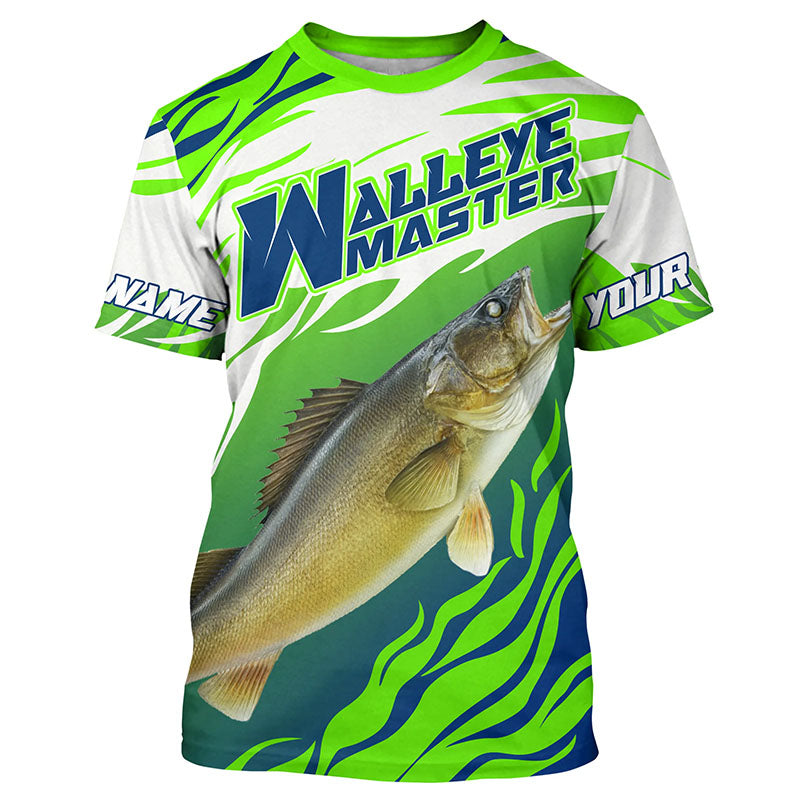 Walleye Fishing Custom Uv Protection Long Sleeve Fishing, Walleye Master Tournament