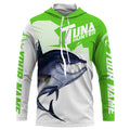 Bluefin Tuna hunter Fishing, Custom Angry Tuna Long sleeve performance Fishing |green
