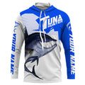 Bluefin Tuna hunter Fishing, Custom Angry Tuna Long sleeve performance Fishing |blue