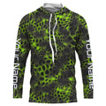 Green camo Custom Long Sleeve performance Fishing, UV Protection Fishing