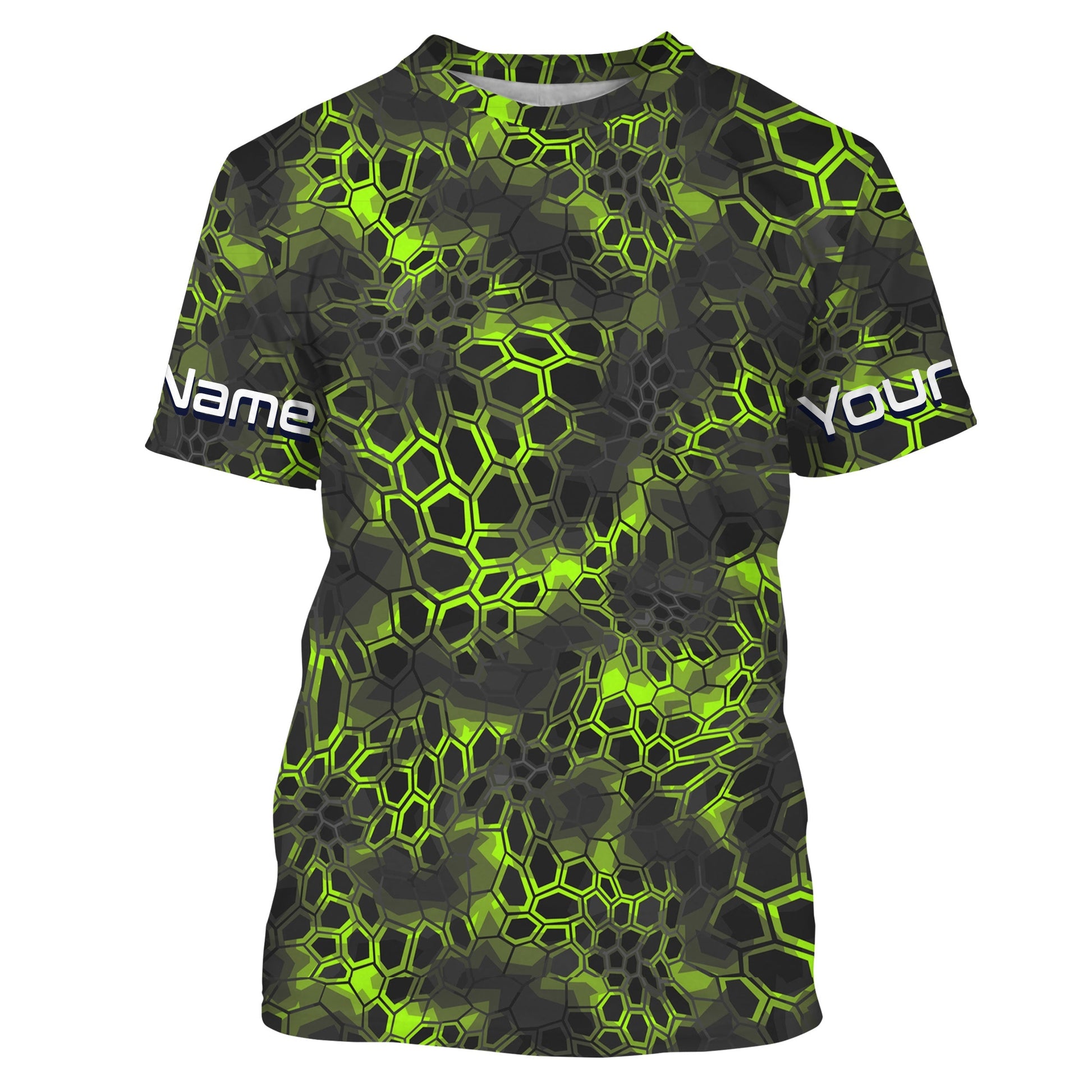 Green camo Custom Long Sleeve performance Fishing, UV Protection Fishing