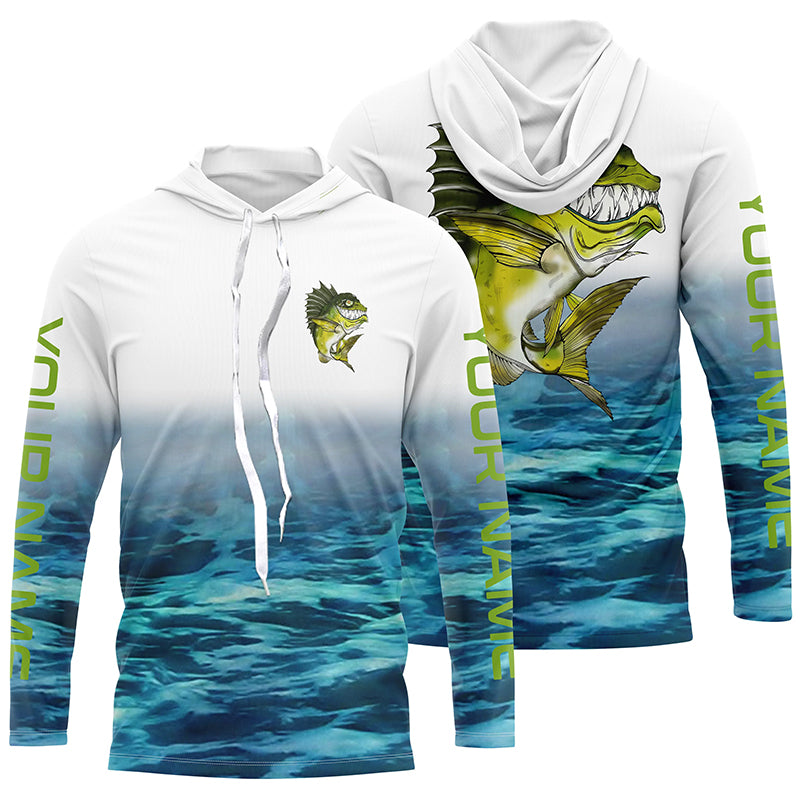 Custom Angry Bass Tournament Long Sleeve Fishing, Bass Performance Fishing