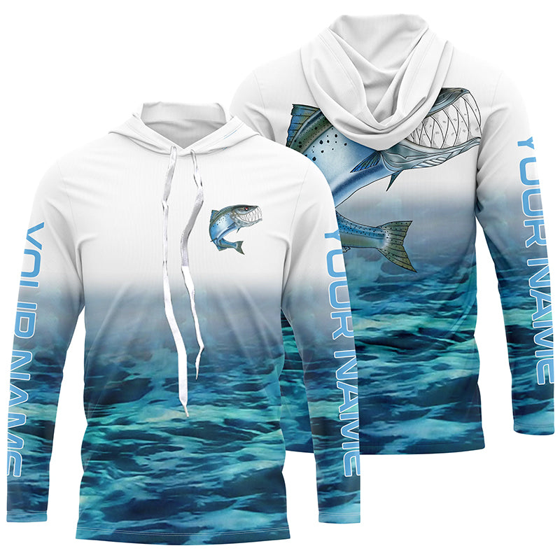 Custom Chinook King Salmon Tournament Long Sleeve Fishing, Salmon Performance Fishing
