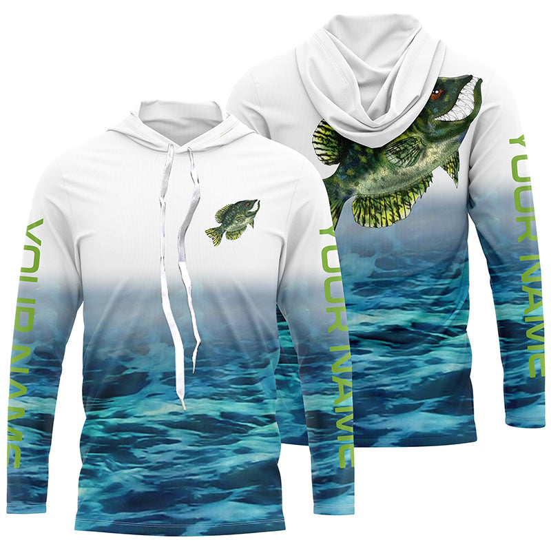 Custom Crappie Tournament Long Sleeve Fishing, Crappie Performance Fishing