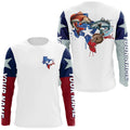 Custom Texas Slam Long Sleeve Fishing, Texas Trio Redfish, Trout, Flounder Fishing