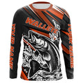 Custom Walleye Fishing, Walleye Long Sleeve Performance Fishing | Orange