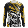 Custom Walleye Fishing, Walleye Long Sleeve Performance Fishing | Yellow