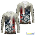 Custom Patriotic US Flag Speckled Trout Fishing T-Shirts, Trout Fishing