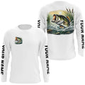 Personalized Largemouth Bass Fishing Long Sleeve Tournament Fishing, Bass Fishing