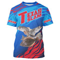 Custom Texas Inshore Slam Fishing Redfish, Trout, Flounder Long Sleeve Fishing