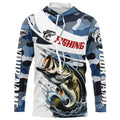Personalized Bass Fishing, Camo Bass Fishing Long Sleeve Tournament