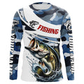Personalized Bass Fishing, Camo Bass Fishing Long Sleeve Tournament