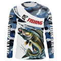 Personalized Walleye Fishing, Camo Walleye Fishing Long Sleeve Tournament