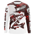 Custom Walleye Fishing, Walleye Fishing Long Sleeve Fishing Tournament | Red Camo