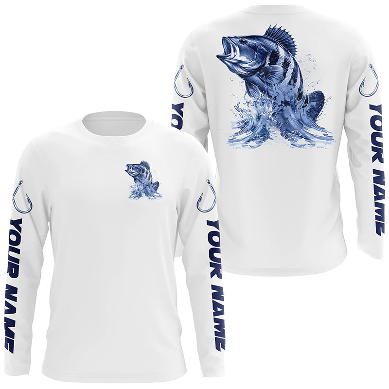 Peacock Bass Long Sleeve Fishing, Striper Custom Fishing
