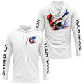 Custom Patriotic American Flag Bass Fishing, Bass Fishing Tournament