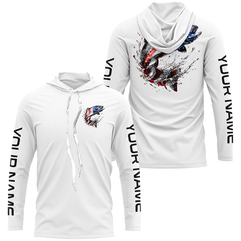 Custom Patriotic American Flag Trout Fishing, Trout Fishing Tournament