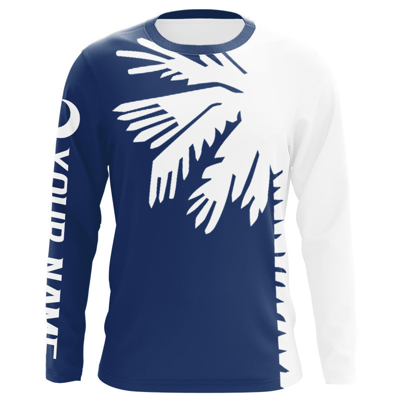 South Carolina Flag Custom Long Sleeve Uv Protection Performance Fishing