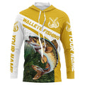 Walleye Fishing Custom Long Sleeve Fishing, Walleye Tournament Fishing | Yellow