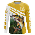 Walleye Fishing Custom Long Sleeve Fishing, Walleye Tournament Fishing | Yellow