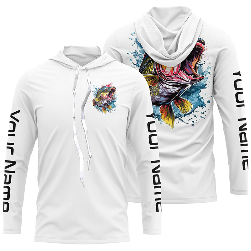 Personalized Bass Tournament Fishing, Bass Long Sleeve Fishing