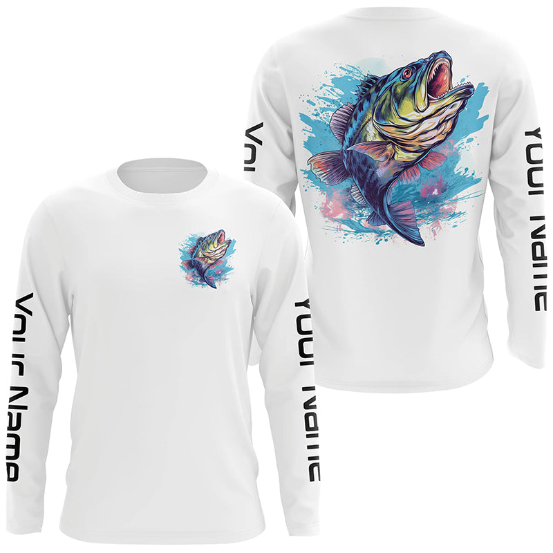 Personalized Bass Tournament Fishing, Bass Long Sleeve Fishing