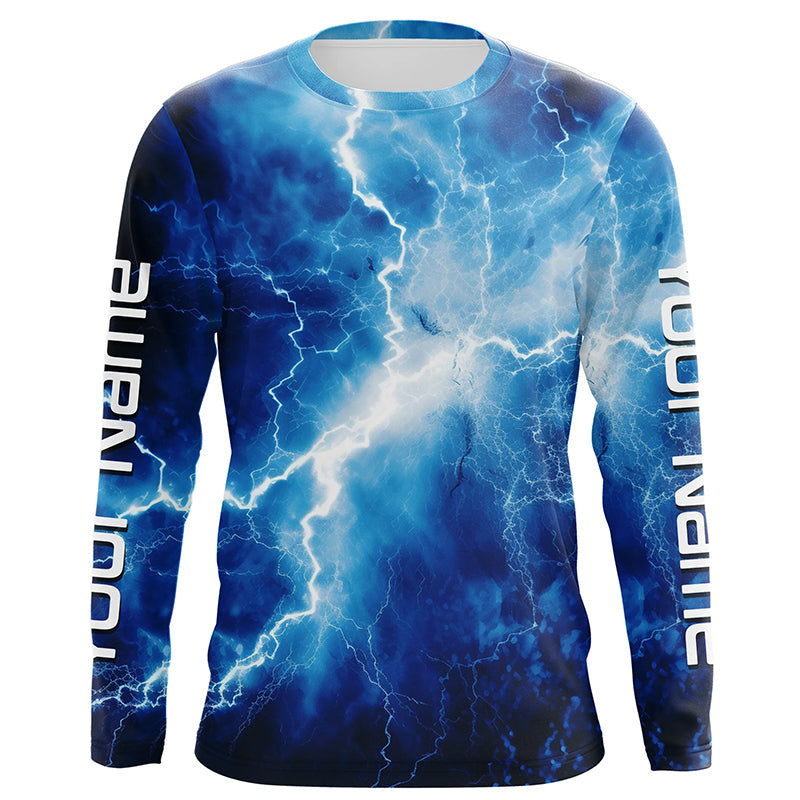 Personalized Uv Protection Long Sleeve Tournament Fishing, Thunder Fishing