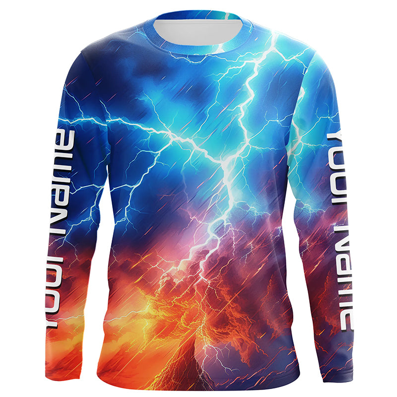 Personalized Uv Protection Long Sleeve Tournament Fishing, Thunder Fishing