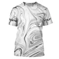 Black and white wave camo Custom Long sleeve performance Fishing, women and kids