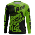 Personalized Bass Fishing, Bass Fishing Long Sleeve Fishing Tournament | Green