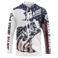Personalized American Flag Bass Fishing, Patriotic Bass Fishing Tournament