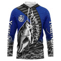 Custom Largemouth Bass Long Sleeve Tournament Fishing, Bass Fishing | Blue
