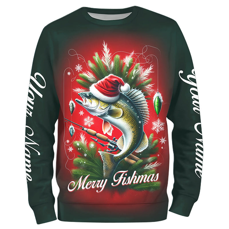 Personalized Walleye Christmas Fishing For Fisherman Fishing Gifts