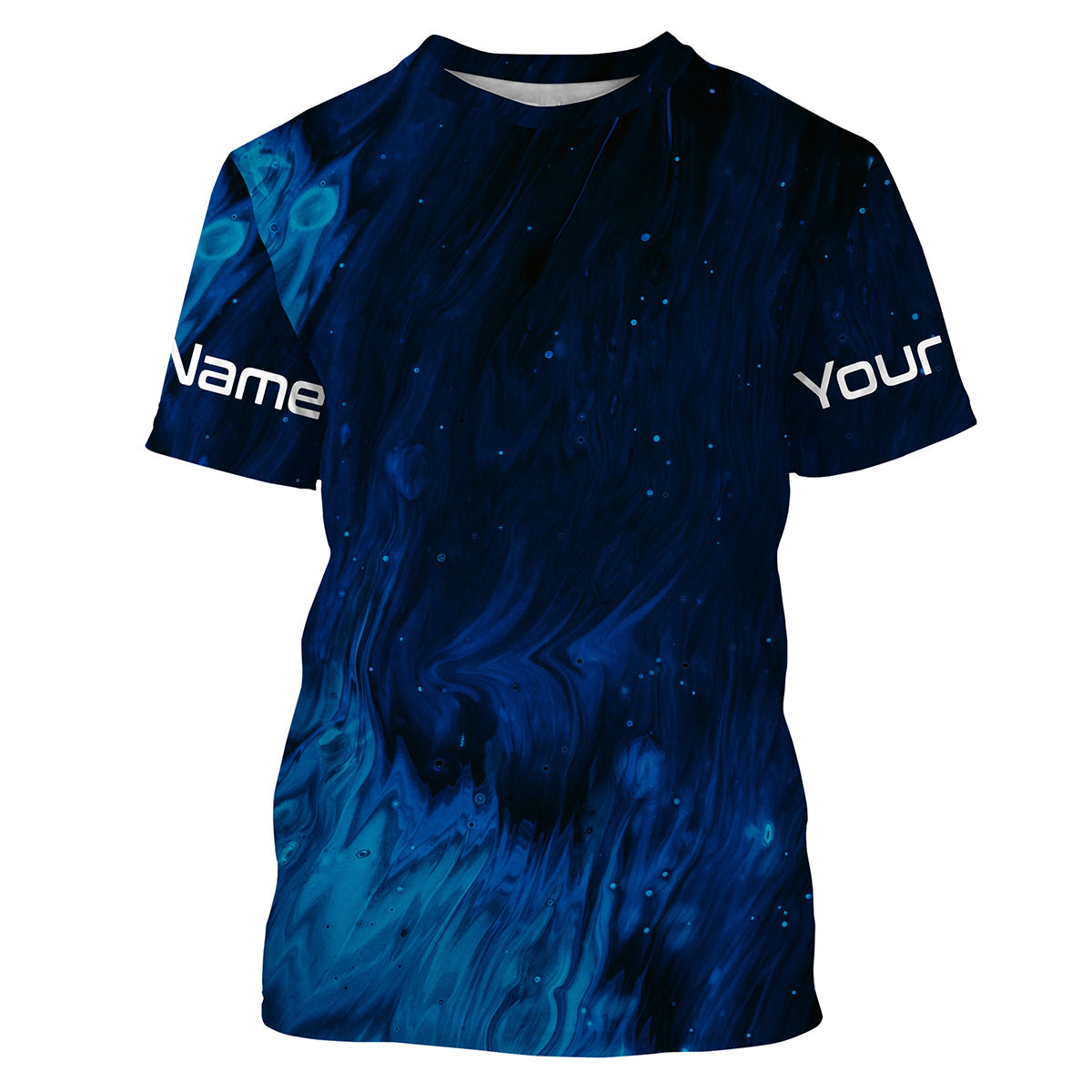 Personalized sea waves camo Long sleeve UV Protection Fishing, Custom Men Fishing apparel