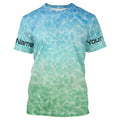 Water Surface Custom Long Sleeve Performance Fishing, Cool Fishing