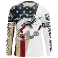 Vintage American Flag Custom Trout Fly Fishing, Patriotic Trout Fishing