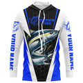 Custom Yellowfin Tuna Fishing, Tuna Long Sleeve Performance Fishing League | Blue