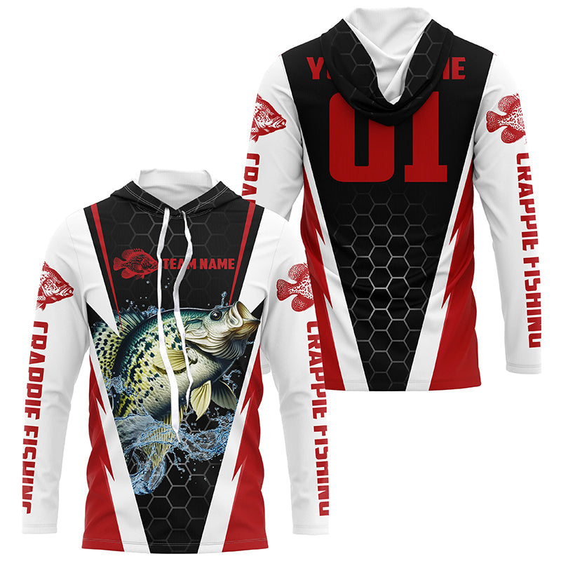 Custom Crappie Fishing, Crappie Tournament Fishing With Team Name And Number | Red