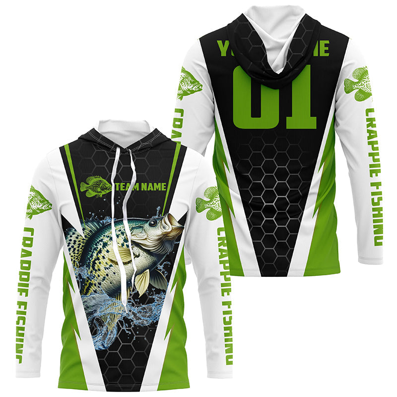 Custom Crappie Fishing, Crappie Tournament Fishing With Team Name And Number | Green