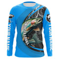 Custom Rainbow Trout Fishing, Trout Fly Fishing Long Sleeve Tournament |Water Blue