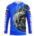 Custom Rainbow Trout Fishing, Trout Fly Fishing Long Sleeve Tournament |Royal Blue
