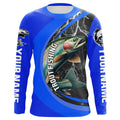 Custom Rainbow Trout Fishing, Trout Fly Fishing Long Sleeve Tournament |Royal Blue