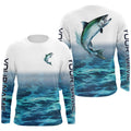 Personalized Chinook King Salmon Saltwater Long Sleeve Fishing, Salmon Fishing