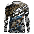 Carp Fishing Grass Camo Custom Long Sleeve, Carp Uv Fishing