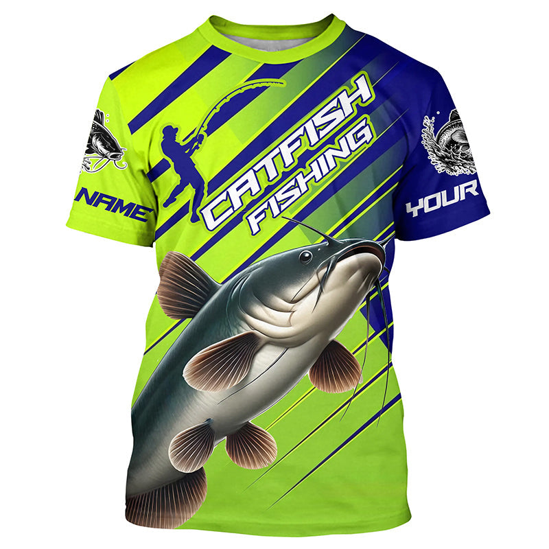 Custom Catfish Fishing Uv Protection Long Sleeve, Catfish Tournament Fishing