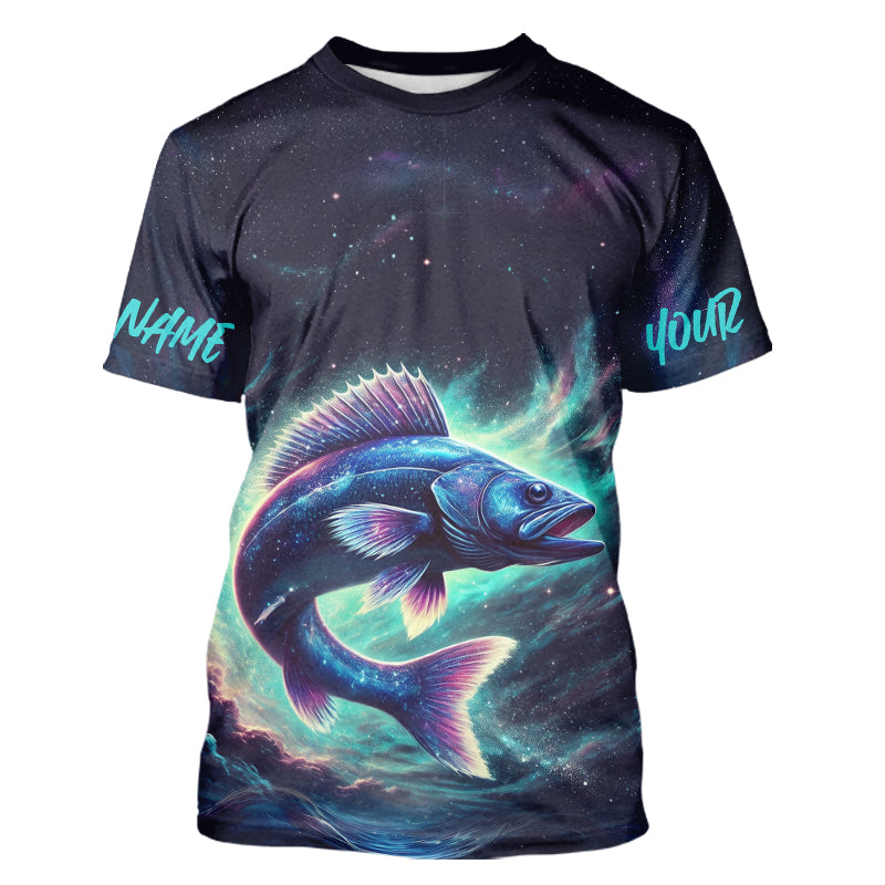 Custom Galaxy Walleye Fishing T-Shirts